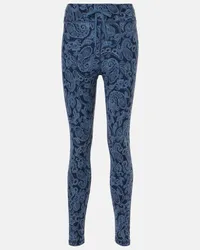 The Upside Leggings Nouveaux a vita alta con stampa Blu