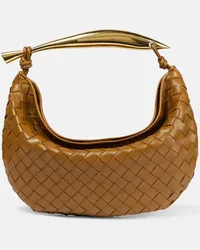 Bottega Veneta Borsa Sardine Small in pelle Beige