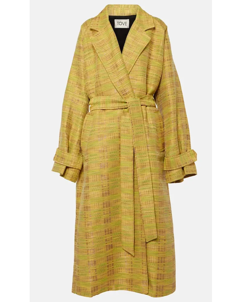 TOVE Trench Jacqui in misto cotone Giallo