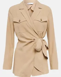 Max Mara Blazer Fleur in seta Multicolore