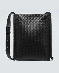 Bottega Veneta Borsa a tracolla in pelle Intrecciato Nero