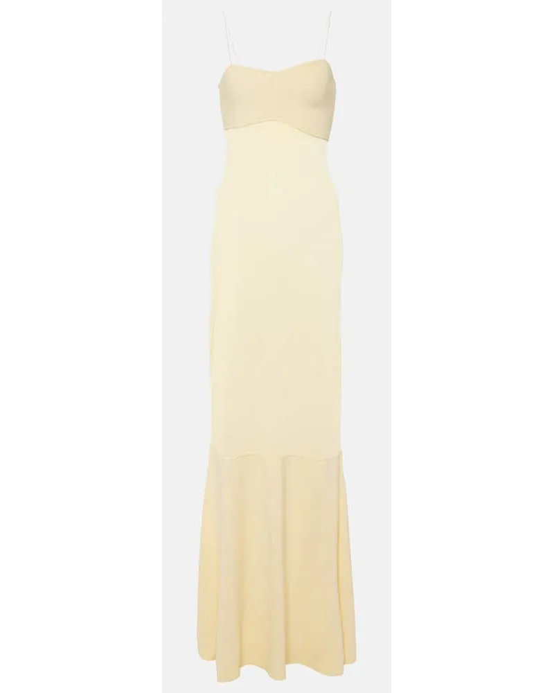 Jacquemus Abito lungo Fino Giallo