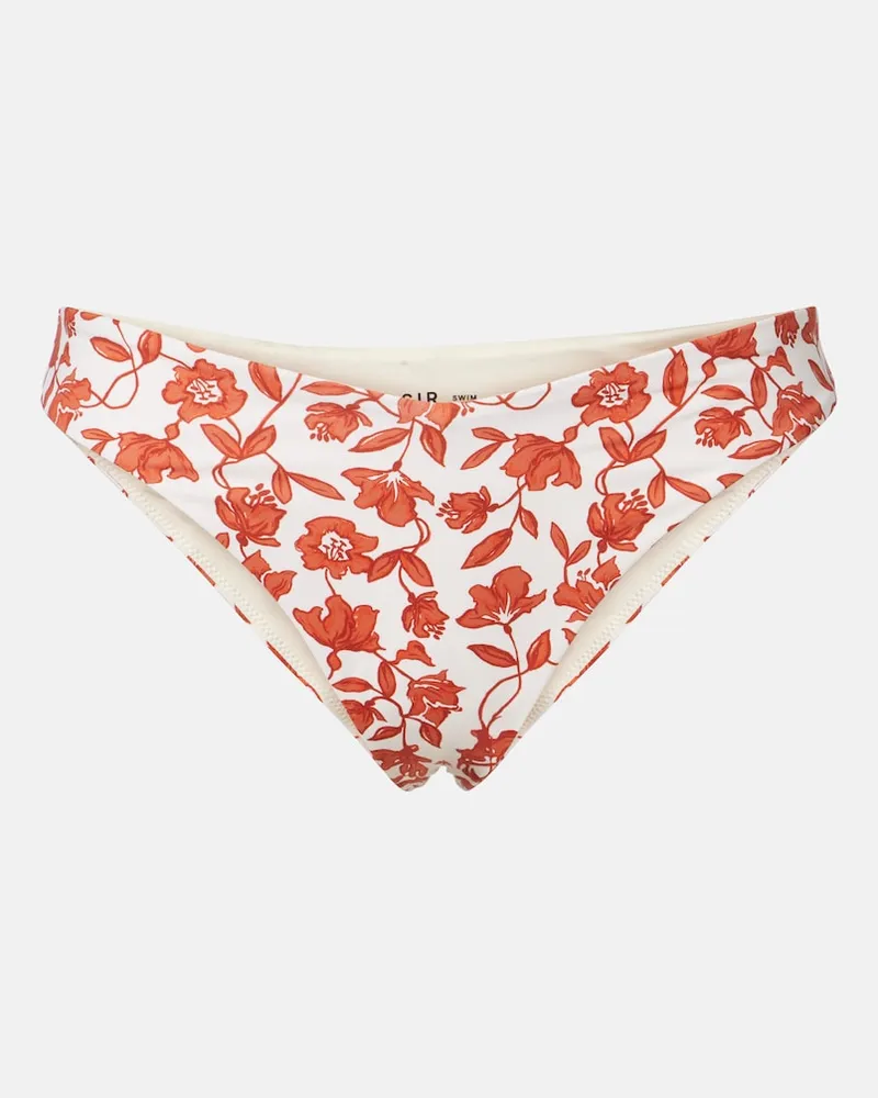 SIR Slip bikini Chloe con stampa floreale Bianco