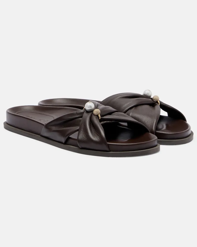Jimmy Choo Sandali Rafi in pelle Marrone