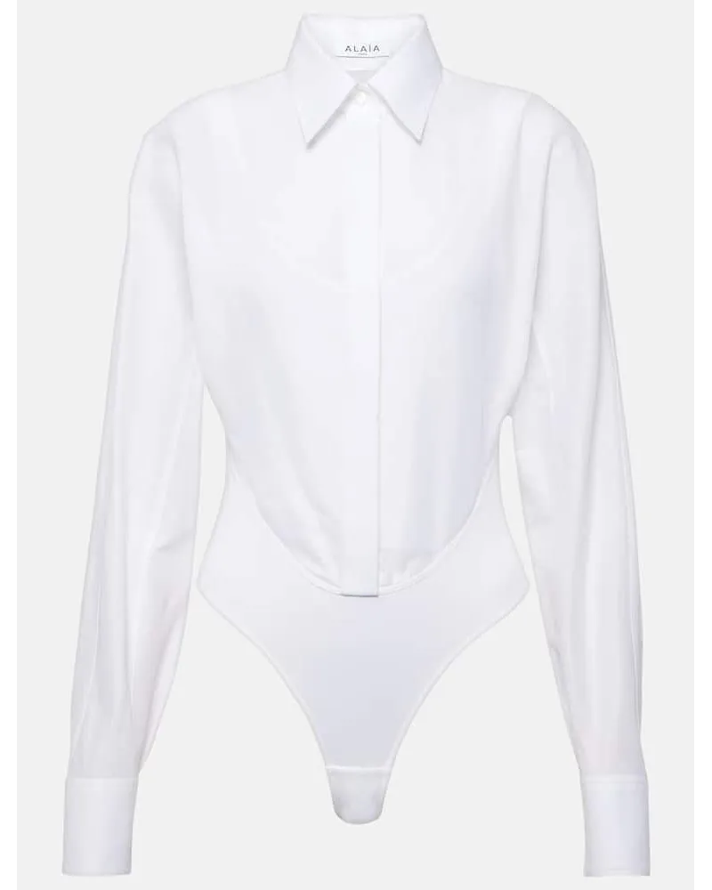 Alaïa AlaÃ¯a Body in cotone Bianco
