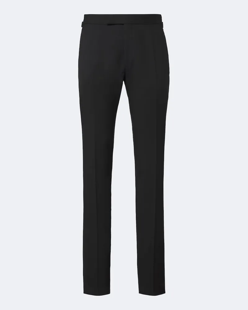 Tom Ford Pantaloni slim Shelton in lana Nero