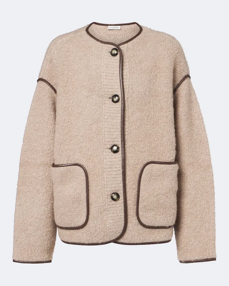 Altuzarra Giacca Irving in misto alpaca Beige