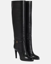 Saint Laurent Stivali Diane 105 in pelle Nero