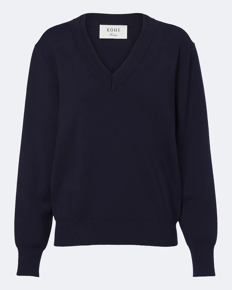 Róhe Róhe Pullover in lana Blu