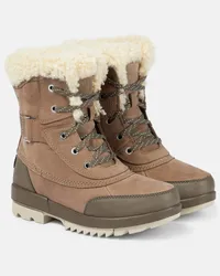 Sorel Stivaletti Torino Parc in pelle con shearling Grigio