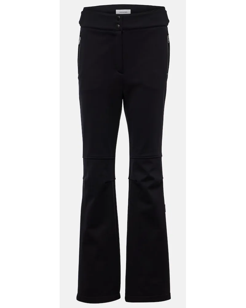 Yves Salomon Pantaloni da sci in softshell Nero