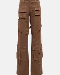 Blumarine Pantaloni cargo in cotone Beige