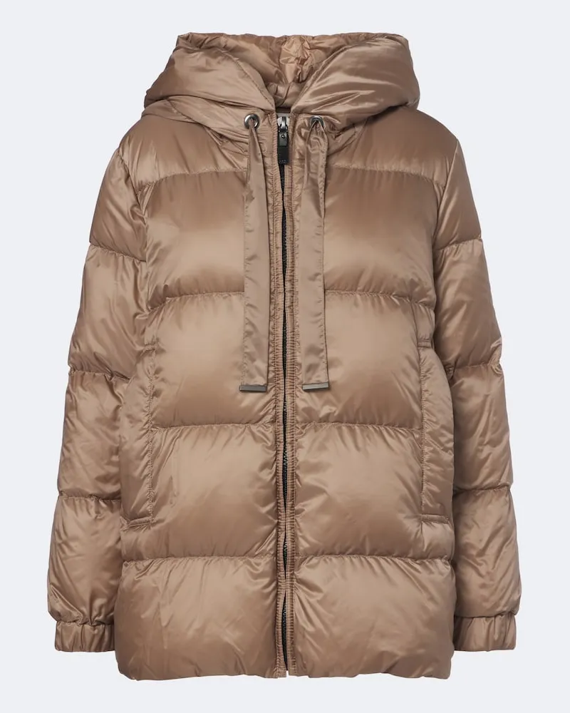 Max Mara The Cube - Piumino con cappuccio Marrone
