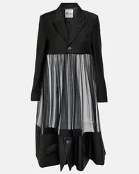 Noir Kei Ninomiya Giacca in lana e mohair Nero