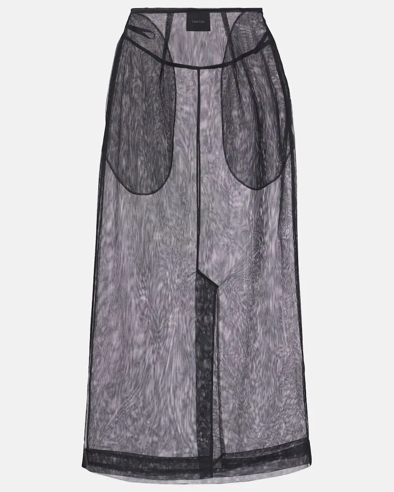 Simone Rocha Gonna a tubino in tulle Nero