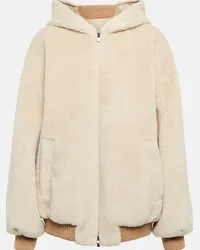 Loro Piana Giacca Carley reversibile in cashmere e seta Beige