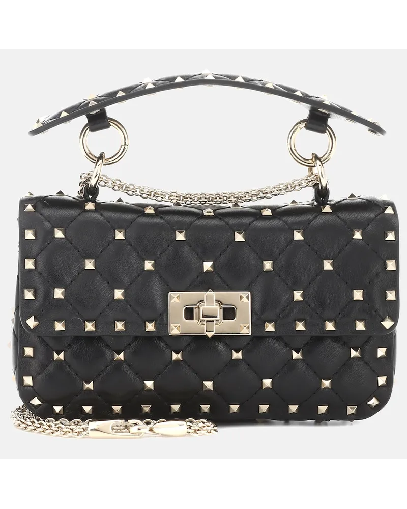 Valentino Garavani Borsa Rockstud Spike Small in pelle Nero