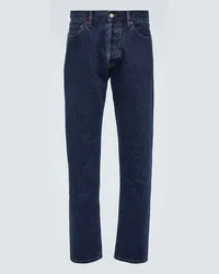 Thom Sweeney Jeans regular a vita media Blu