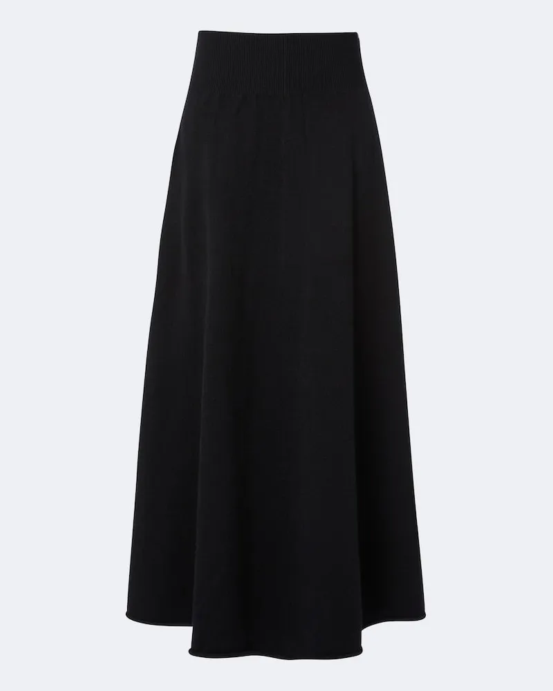 extreme cashmere Gonna lunga N°498 Grace in misto cashmere Nero