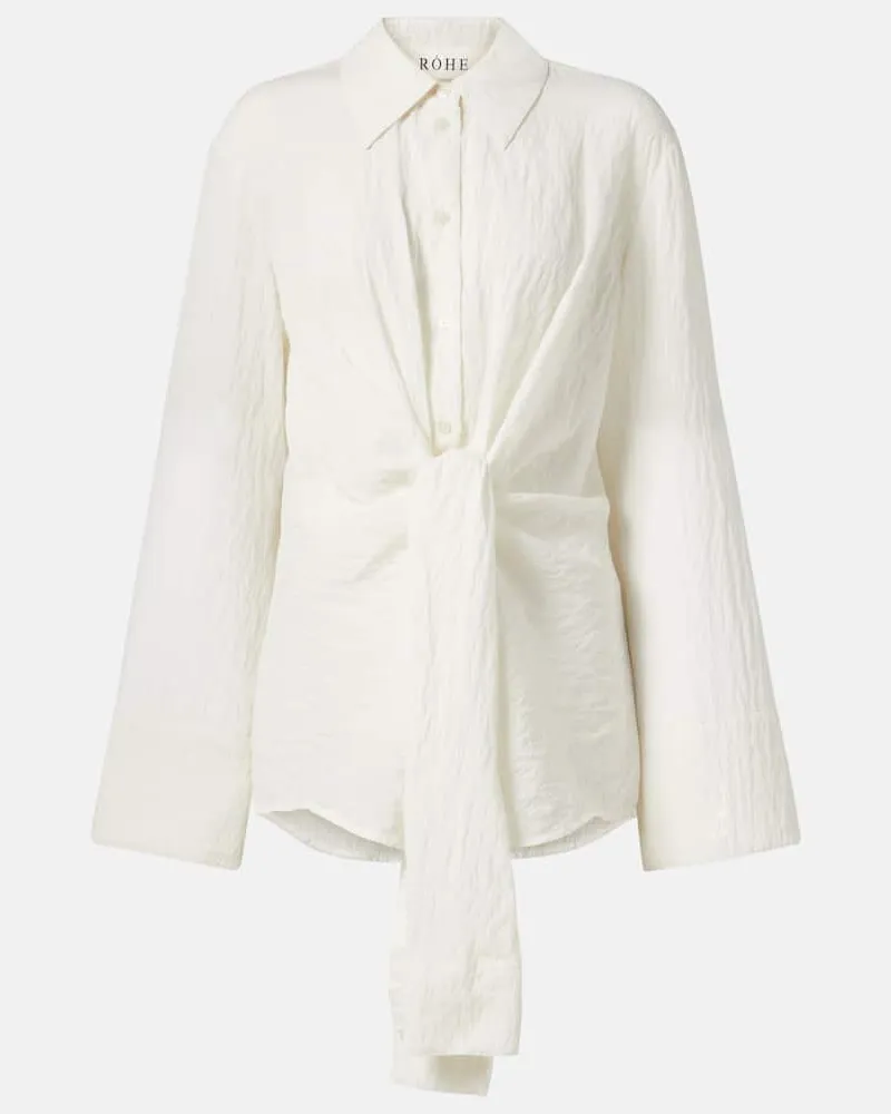 Róhe RÃ³he Camicia in raso di misto seta Bianco