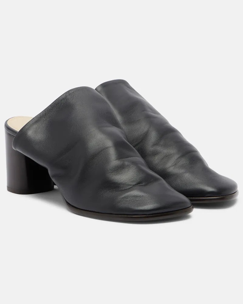 Christophe Lemaire Mules Glove in pelle Nero