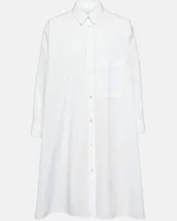 Jil Sander Camicia in popeline di cotone Bianco