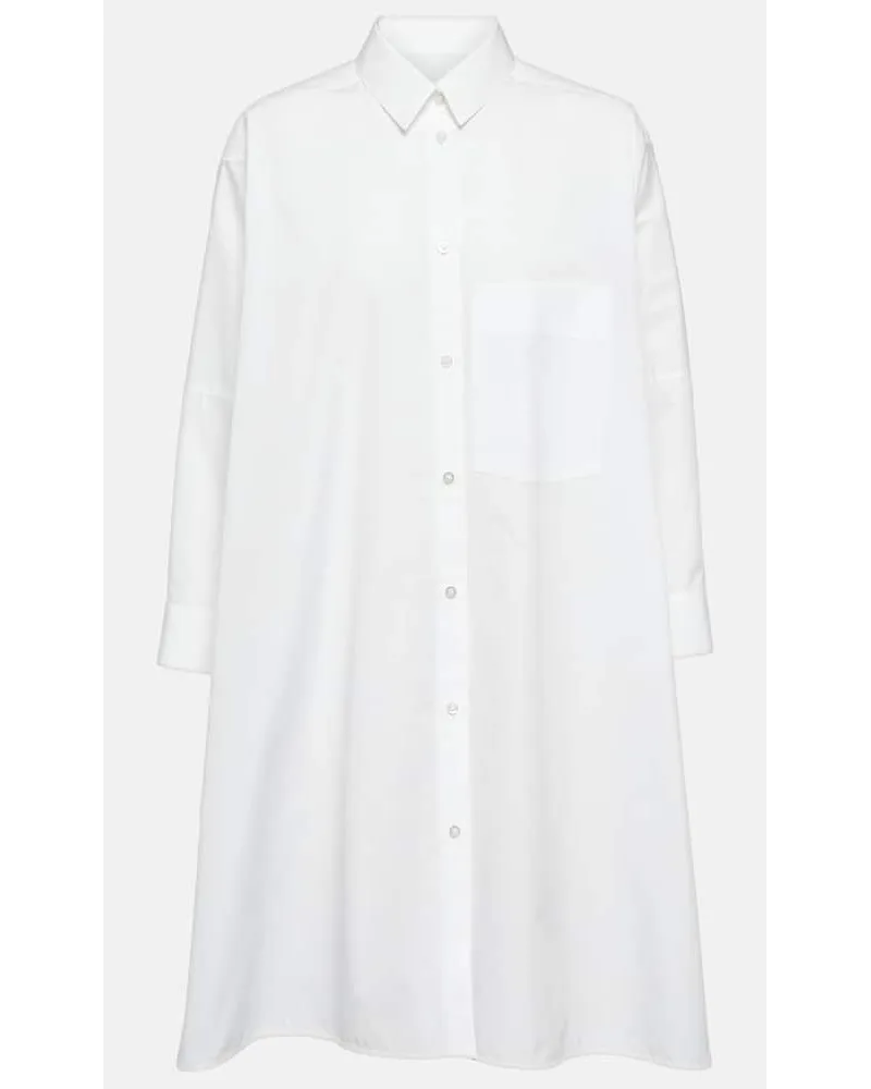 Jil Sander Camicia in popeline di cotone Bianco