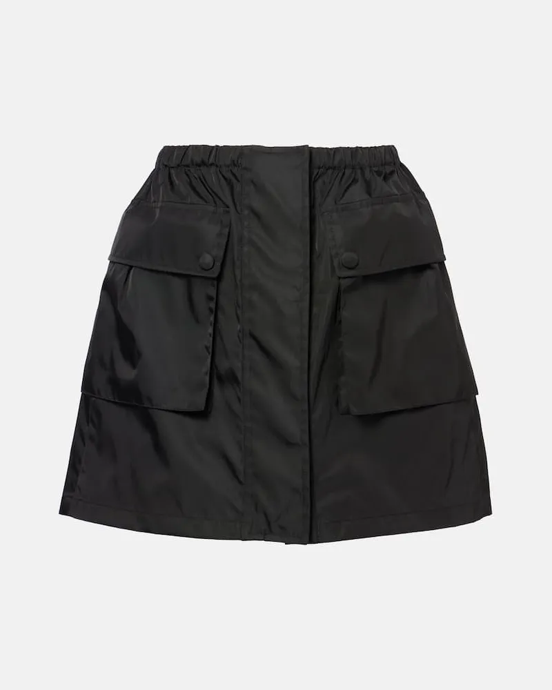 Prada Minigonna in Re-Nylon Nero