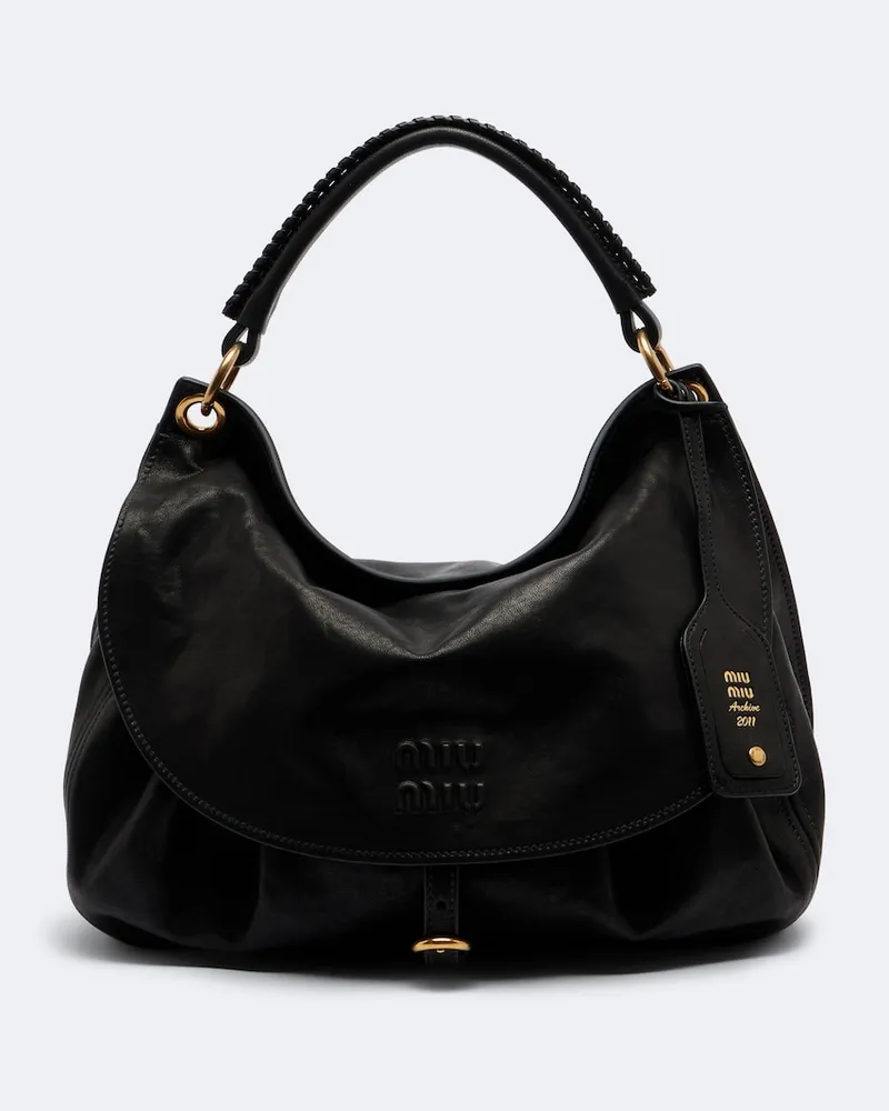 Miu Miu Borsa a mano Rendez‑vous in pelle Nero
