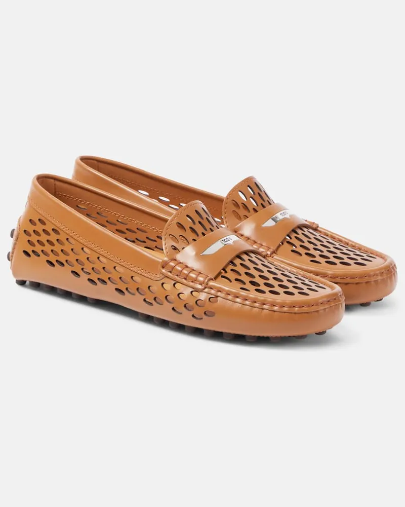 TOD'S Mocassini Gommino in pelle Marrone