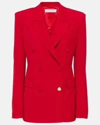 Gabriela Hearst Blazer doppiopetto Gavin in lana Rosso