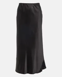 Dorothee Schumacher Gonna midi Sense of Shine in misto seta Nero