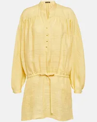 Loro Piana Miniabito in cotone Giallo