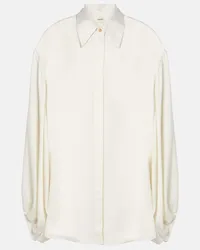 KHAITE Camicia Bam in chiffon Bianco