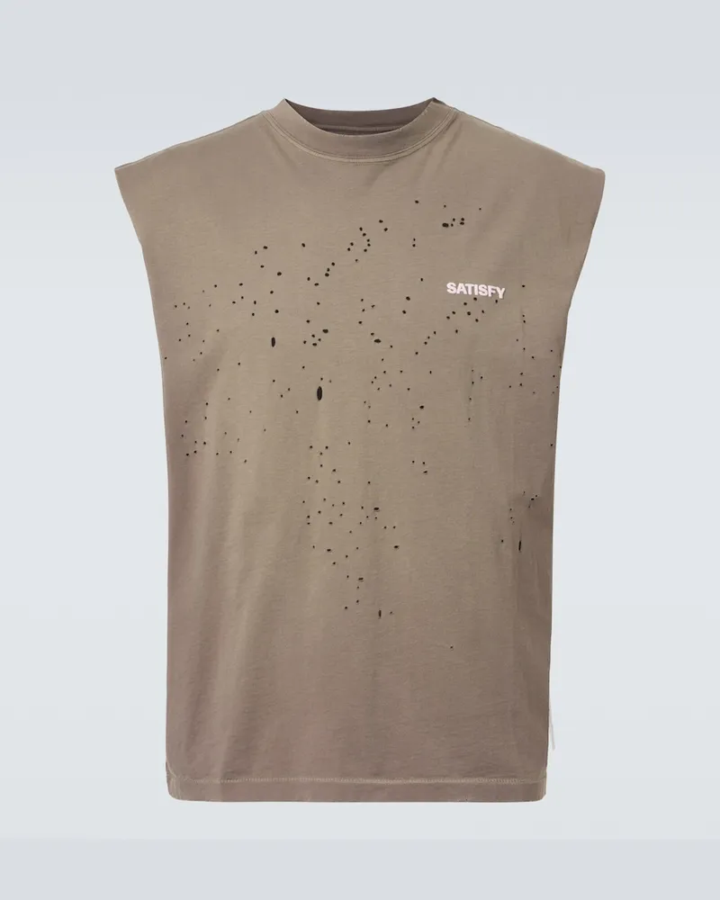 Satisfy T-shirt MothTech in cotone Marrone