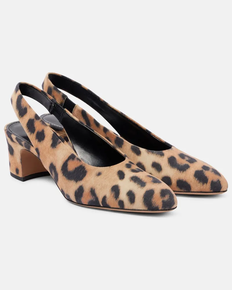 Paris Texas Pumps Lavinia 50 in suede con stampa Neutro