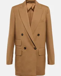 Max Mara Blazer Luglio in lana, mohair e seta Marrone