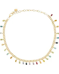 SHAY Collana Rainbow in oro 18kt con diamanti Multicolore