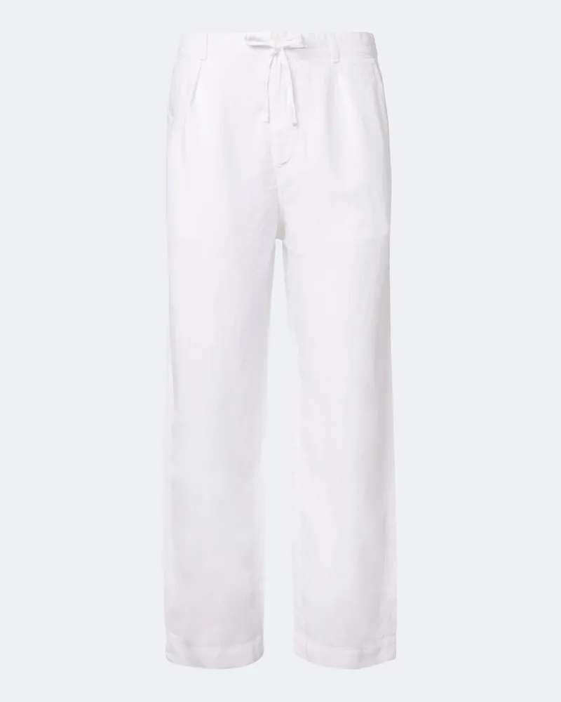 Ralph Lauren Pantaloni regular in lino Bianco