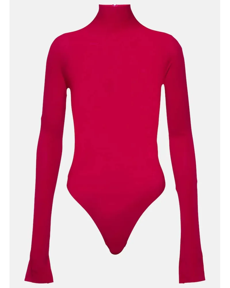 Alaïa AlaÃ¯a Body in jersey Rosa