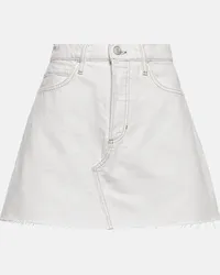 Frame Denim Minigonna Le High 'N' Tight in denim Bianco