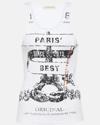 Y/PROJECT Tank top Evergreen Paris" Best in cotone Bianco