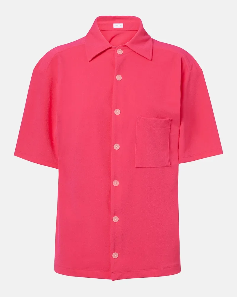 JADE SWIM Camicia bowling in spugna Rosa