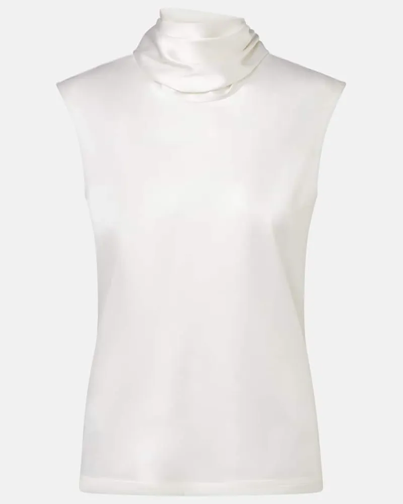 Bottega Veneta Top in raso Bianco