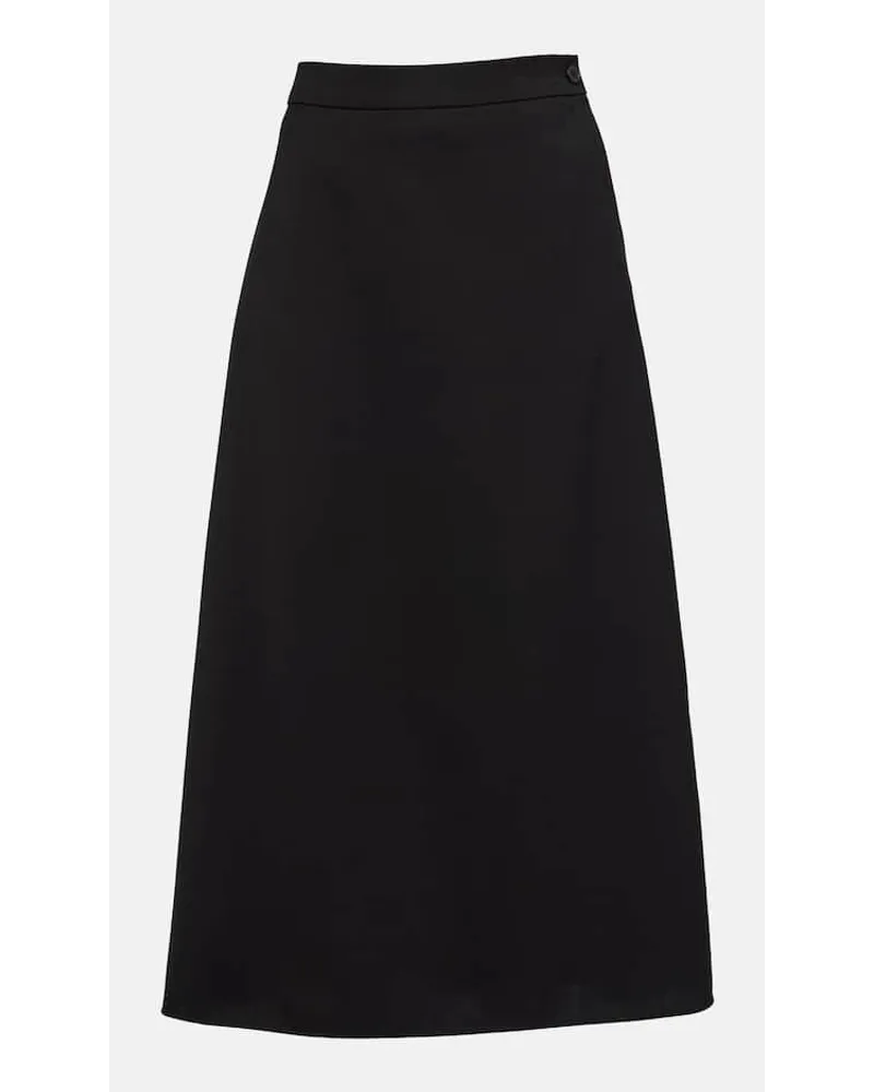 WARDROBE.NYC Gonna midi in lana vergine Nero