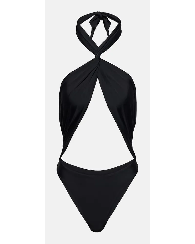 JADE SWIM Costume intero Apex con cut-out Nero