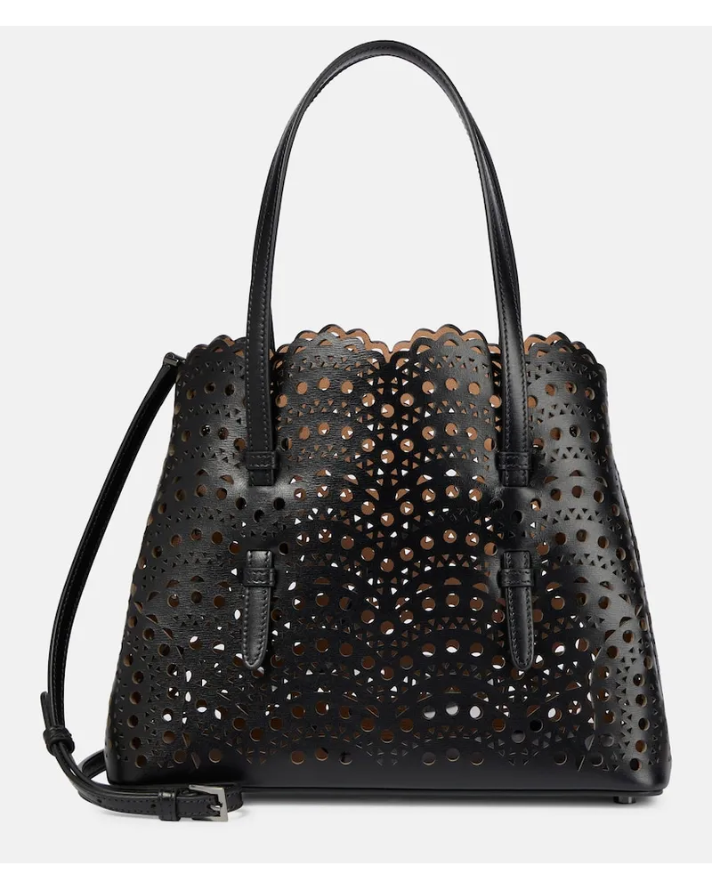 Alaïa AlaÃ¯a Borsa Mina 25 Vienne Wave in pelle Nero