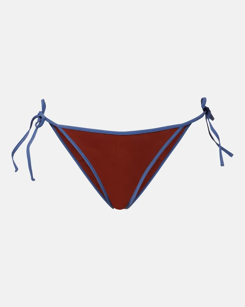 Prada Slip bikini a vita bassa Marrone
