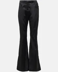 Tom Ford Pantaloni flared a vita media Nero