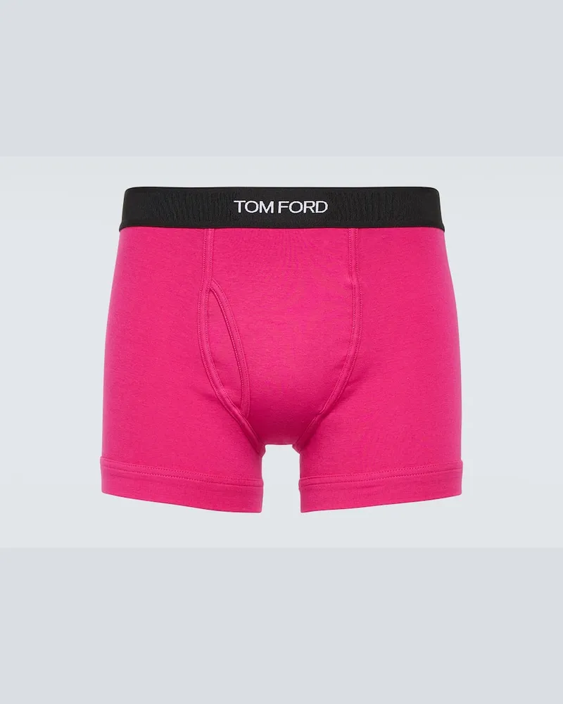Tom Ford Boxer in jersey di misto cotone Rosa